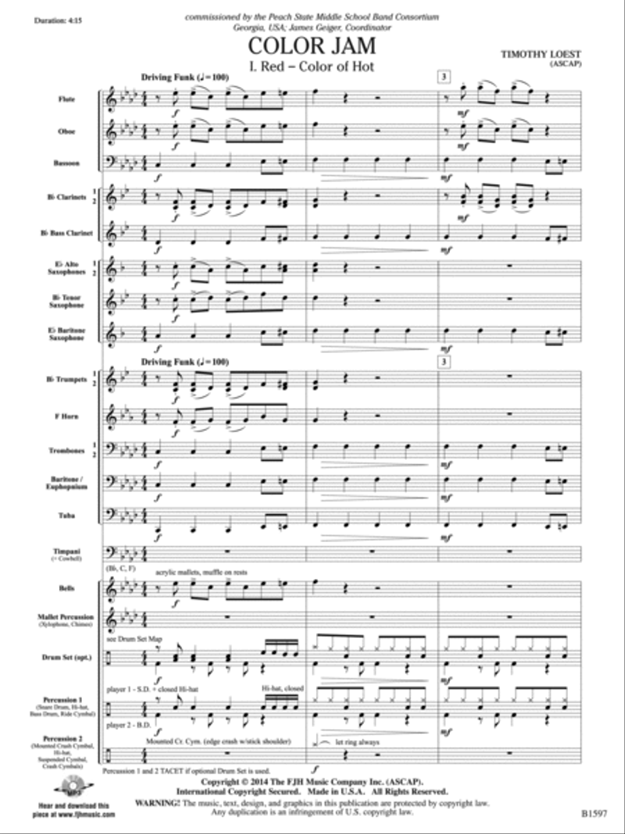 Color Jam: Score Concert Band scores gallery preview page 3