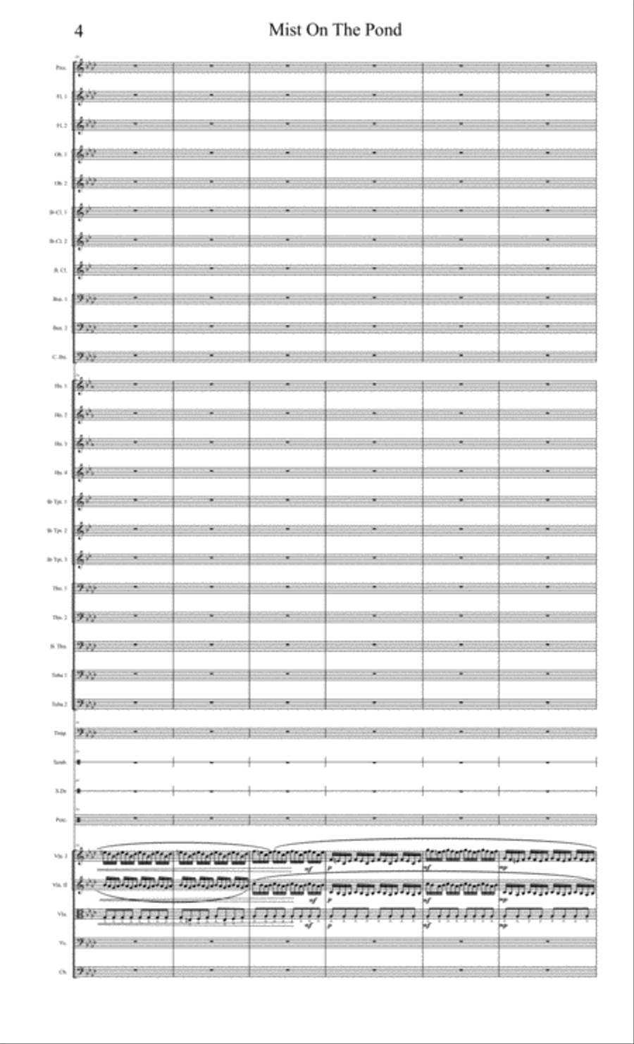Mist On The Pond Mist On The Pond Full Orchestra scores gallery preview page 4