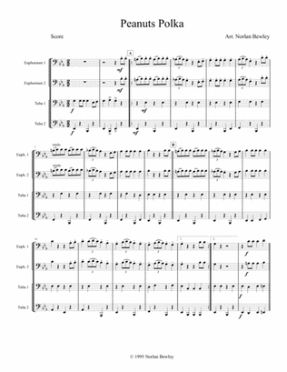 Peanuts Polka - Tuba/Euphonium Quartet