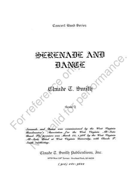 Serenade And Dance image number null