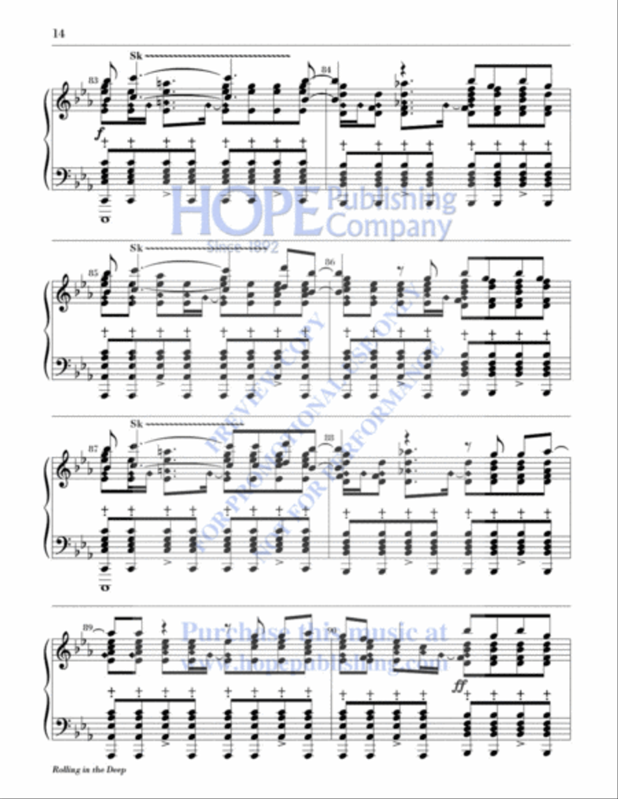 Rolling in the Deep 2-Octaves scores gallery preview page 15