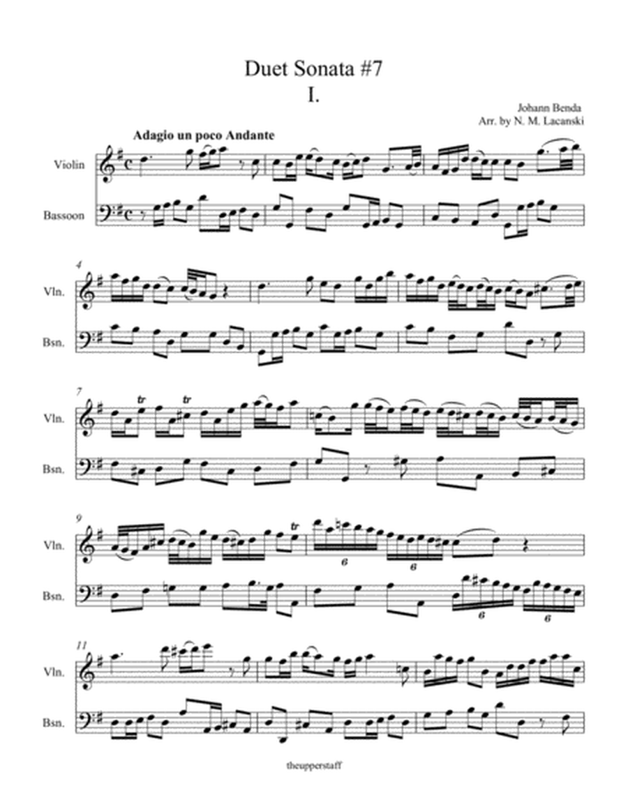 Duet Sonata #7 Movement 1 Adagio un poco Andante