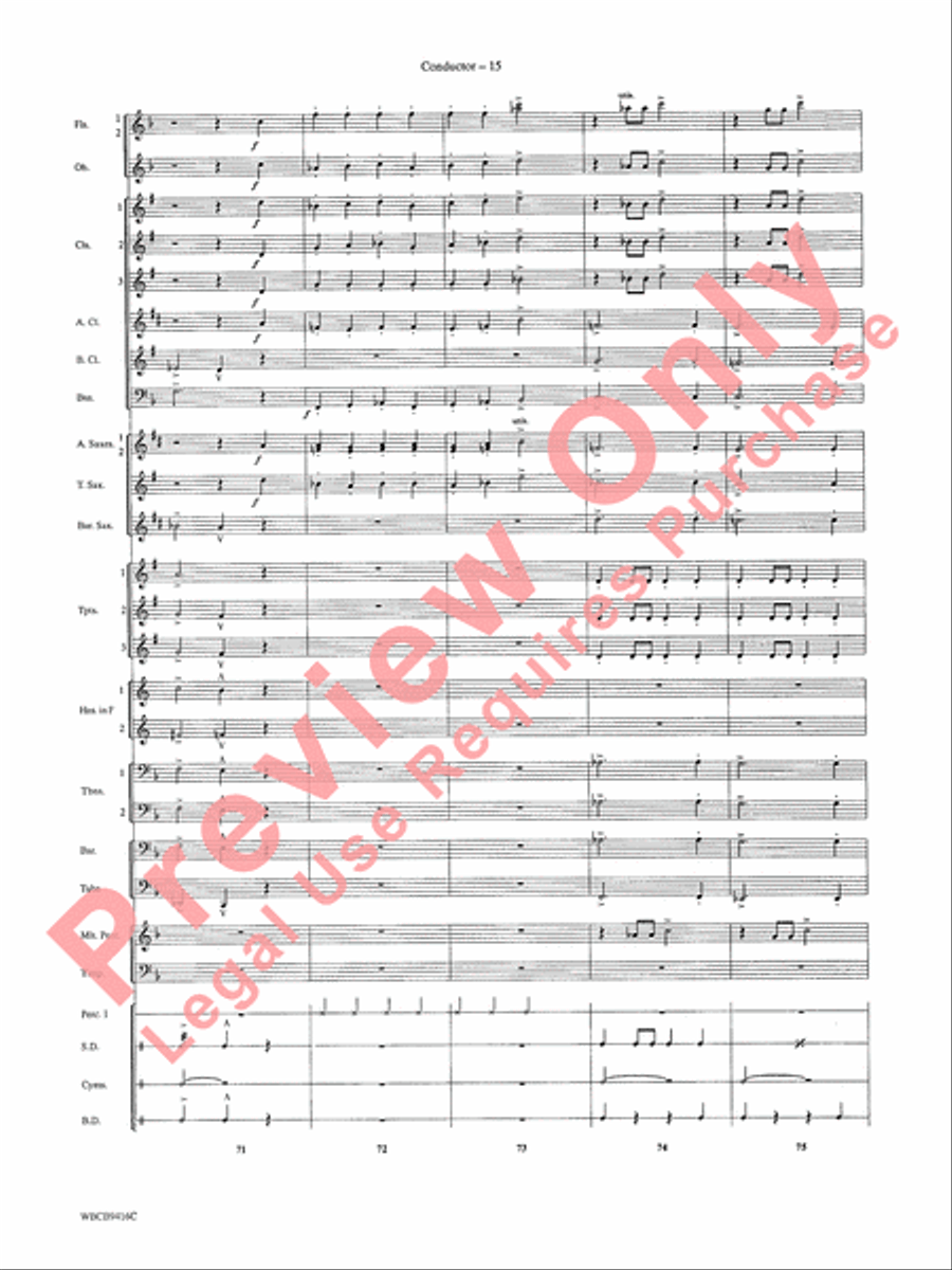 Strike Up the Band Concert Band scores gallery preview page 17