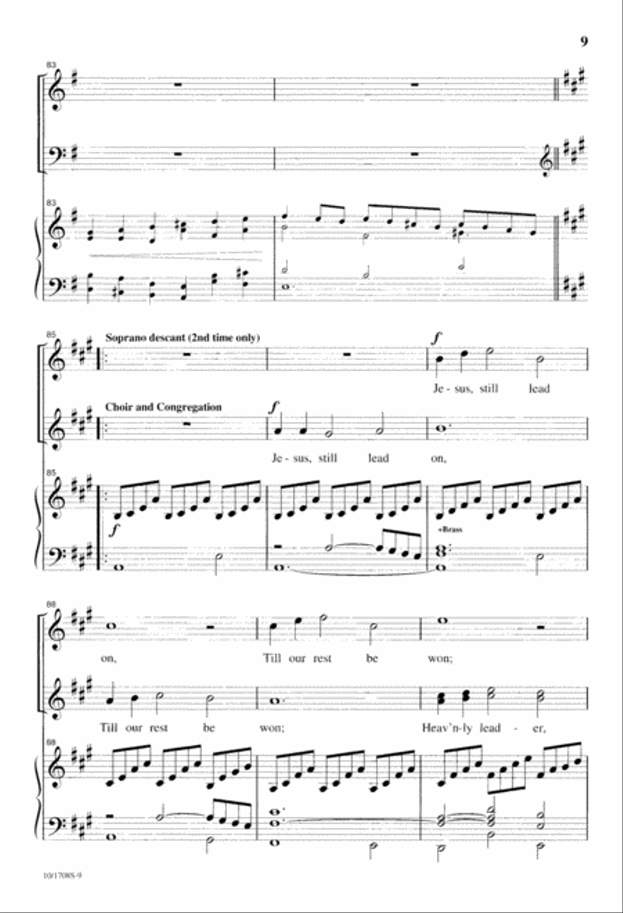 Jesus, Still Lead On Jesus, Still Lead On 4-Part scores gallery preview page 9