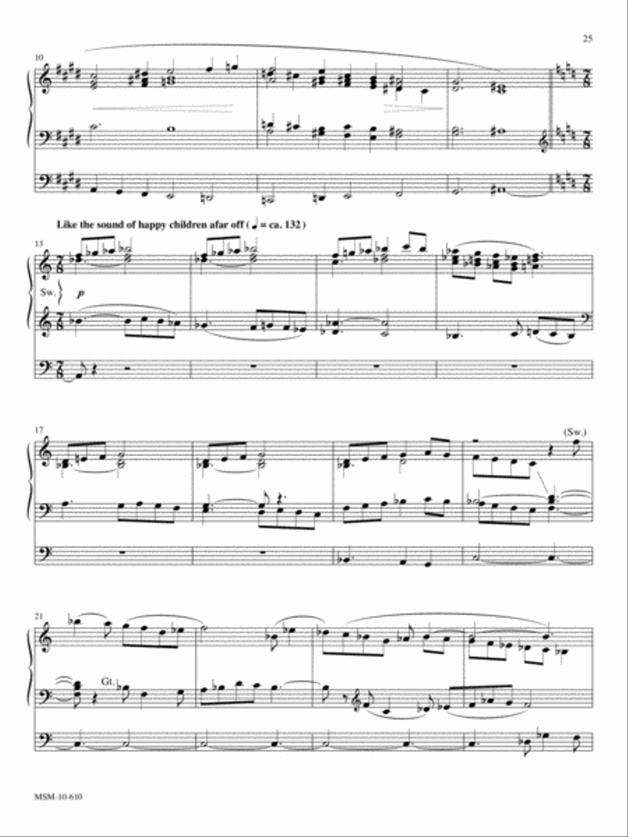 Six Pieces for Organ, Volume 2 B-Flat Clarinet scores gallery preview page 11