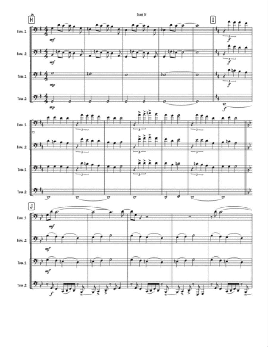 Leave It Brass Quartet scores gallery preview page 6