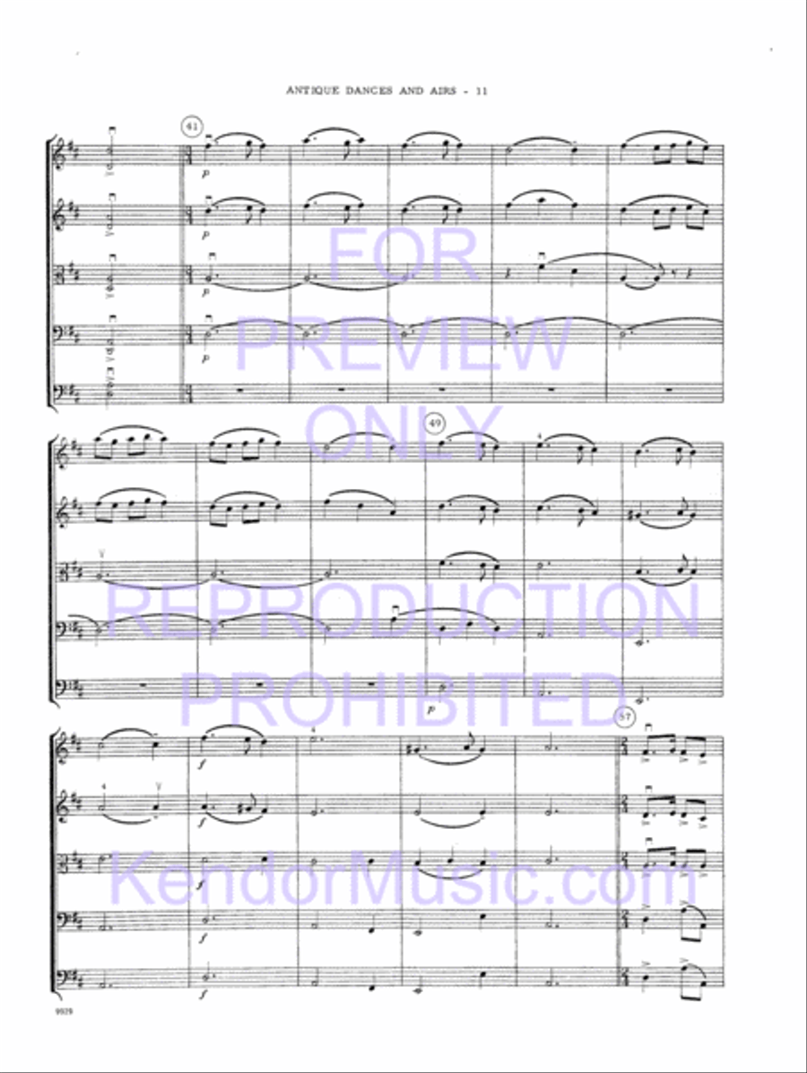 Antique Dances And Airs (Full Score) String Orchestra scores gallery preview page 14