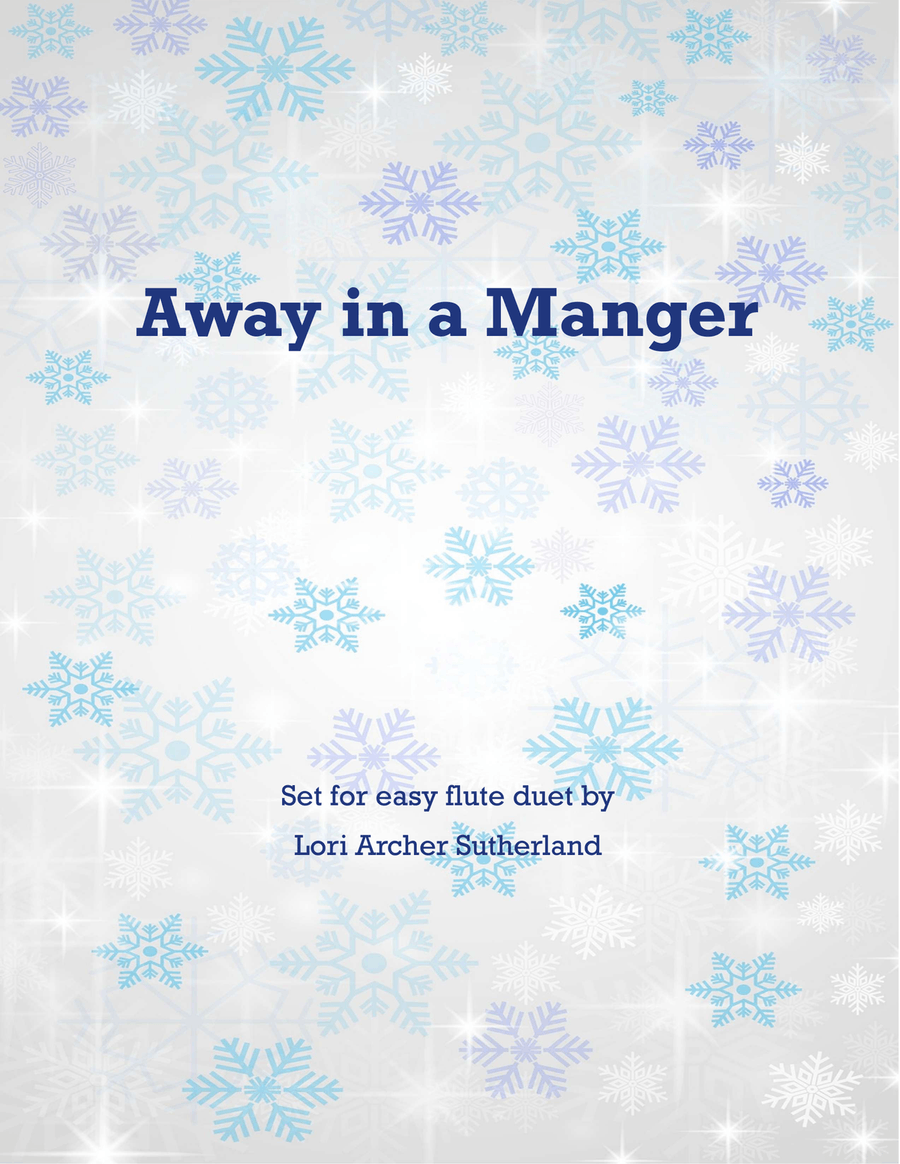 Away in a Manger Flute Duet scores gallery preview page 1