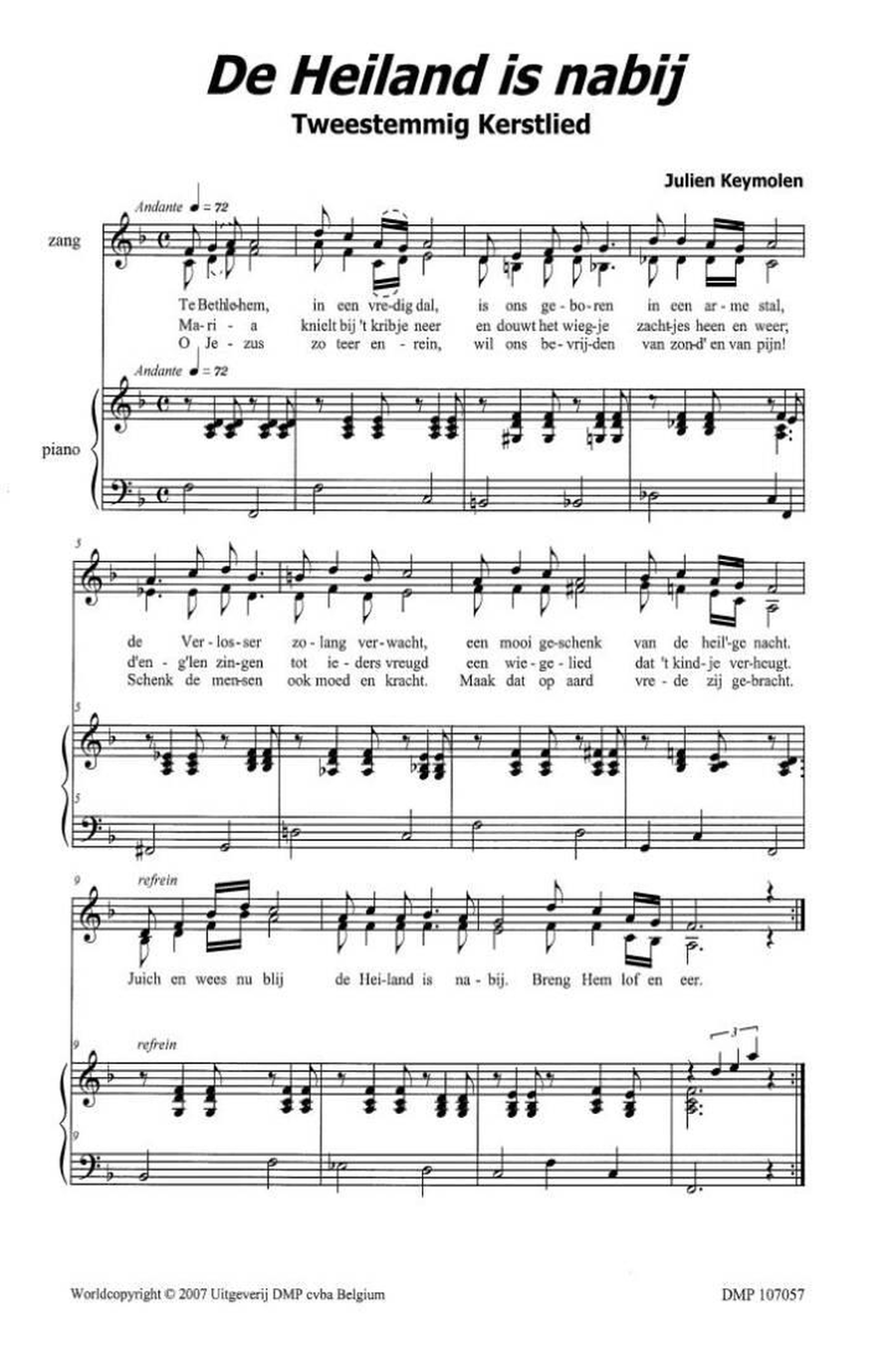 De Heiland Is Nabij Unison Choir scores gallery preview page 2