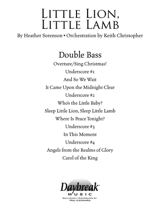 Book cover for Little Lion, Little Lamb - Double Bass