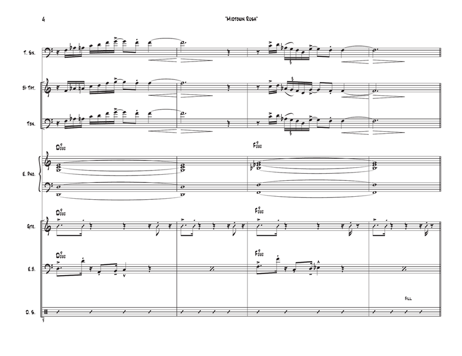 Midtown Rush Jazz Ensemble scores gallery preview page 4