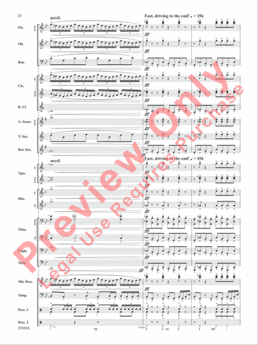 At the Movies with Danny Elfman Concert Band scores gallery preview page 29