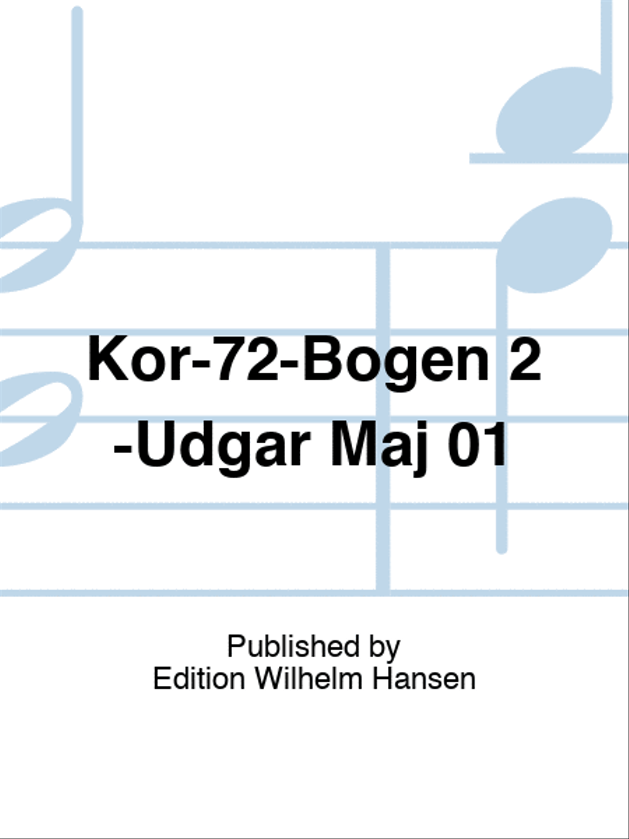 Kor-72-Bogen 2 -Udgår Maj 01 Mixed Choir scores gallery preview page 1