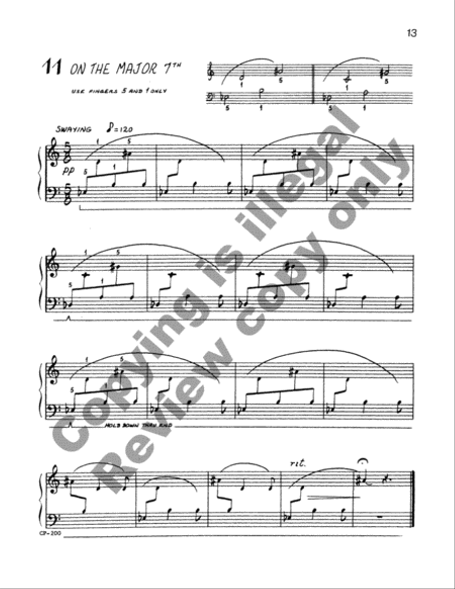 Twelve Little Etudes Piano Method scores gallery preview page 13