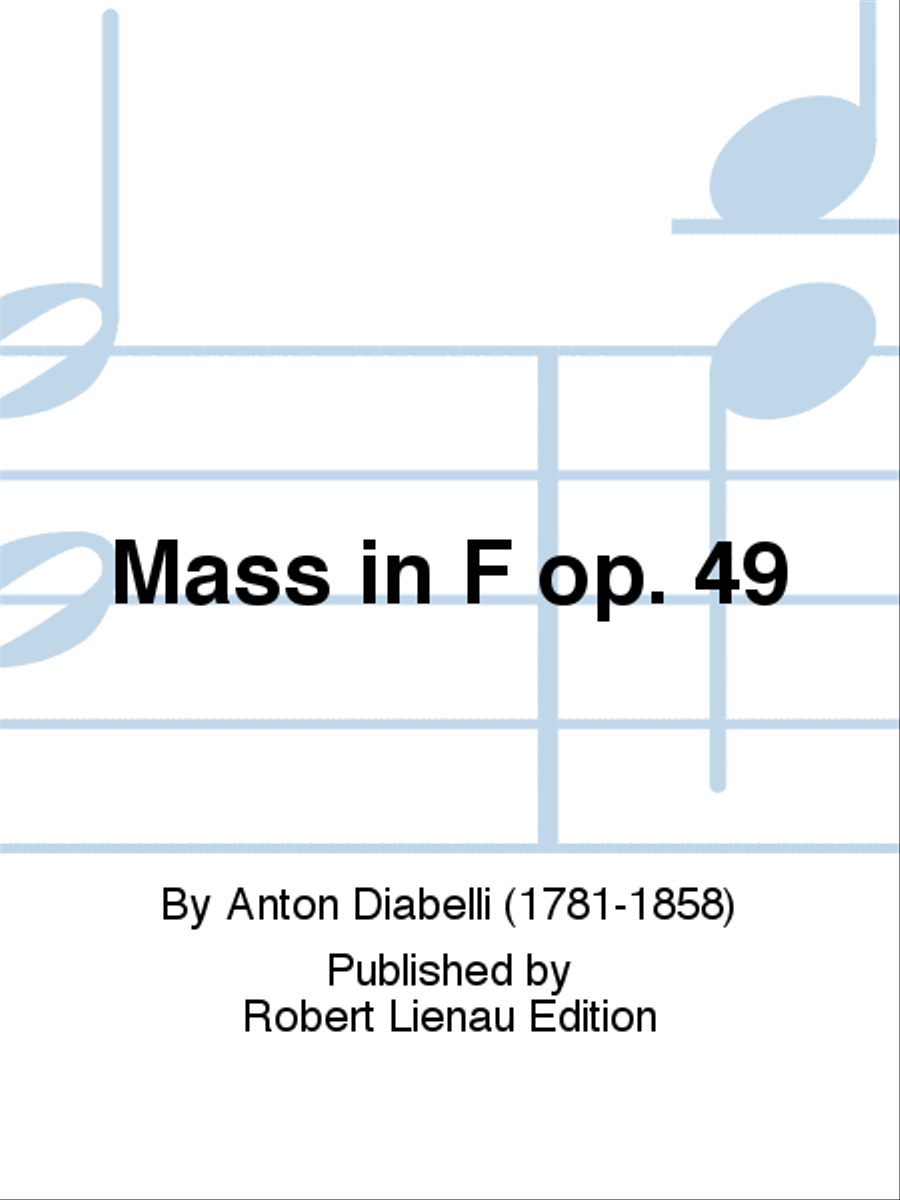 Mass in F, Op. 49 Orchestra scores gallery preview page 1
