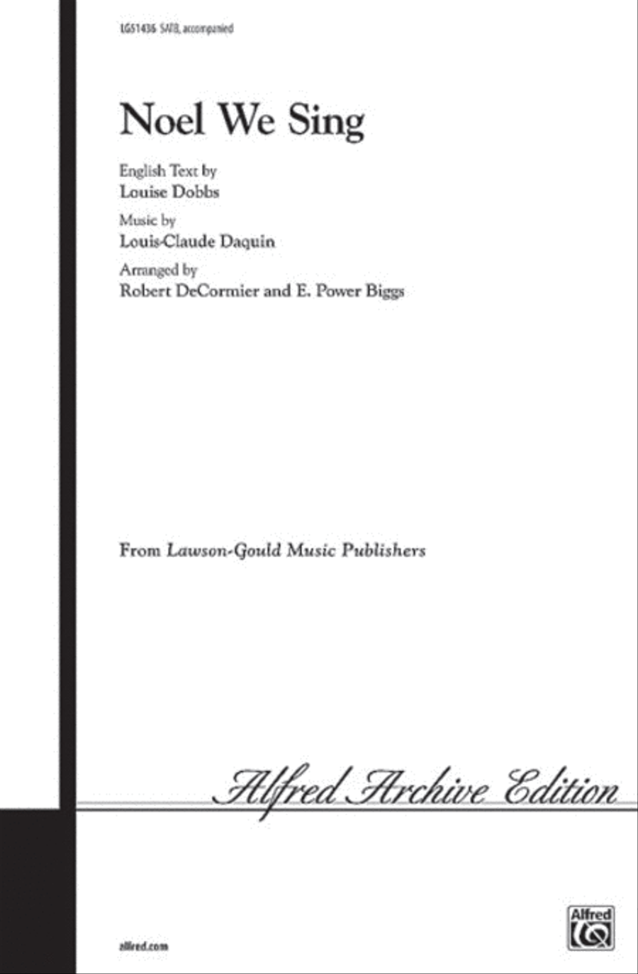 Noel We Sing Noel We Sing 4-Part scores gallery preview page 1