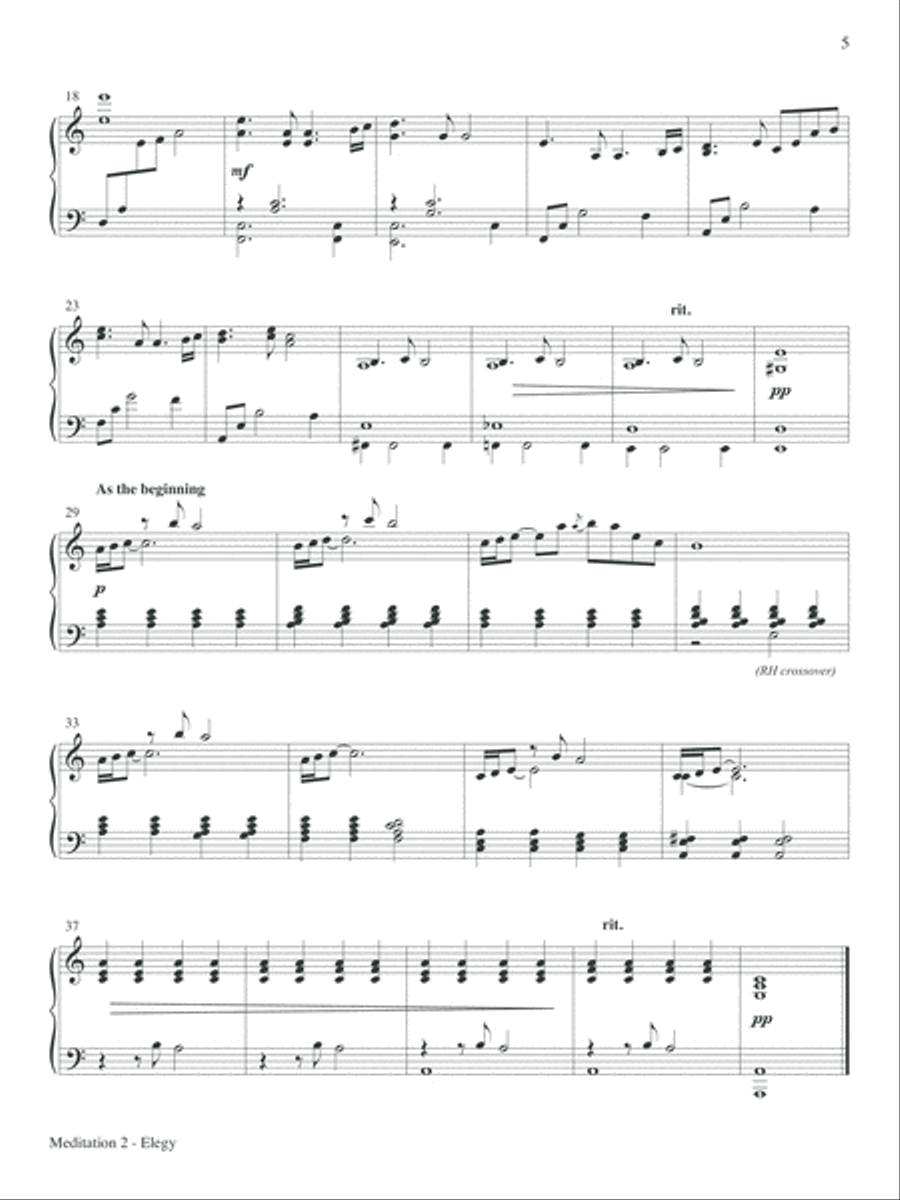 Interludes for Worship (Settings for Piano with opt. C Instr.)-Book Cello scores gallery preview page 5