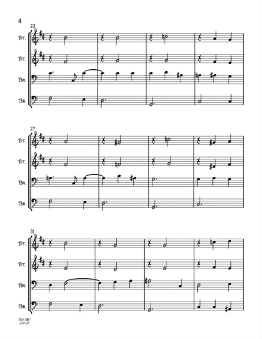 The Christmas Waltz The Christmas Waltz Trombone scores gallery preview page 4