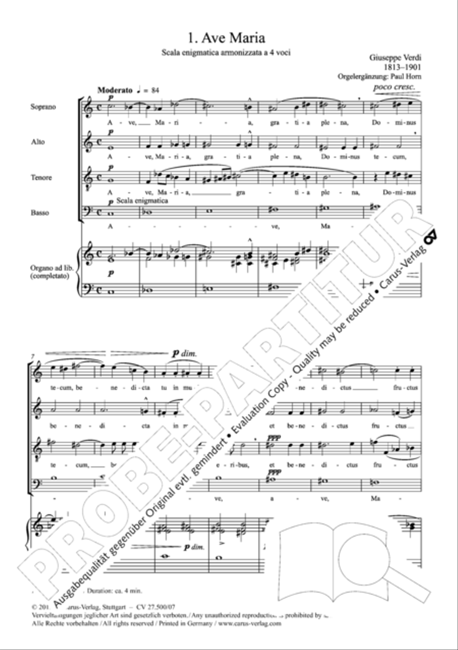 Quattro pezzi sacri Orchestra scores gallery preview page 8