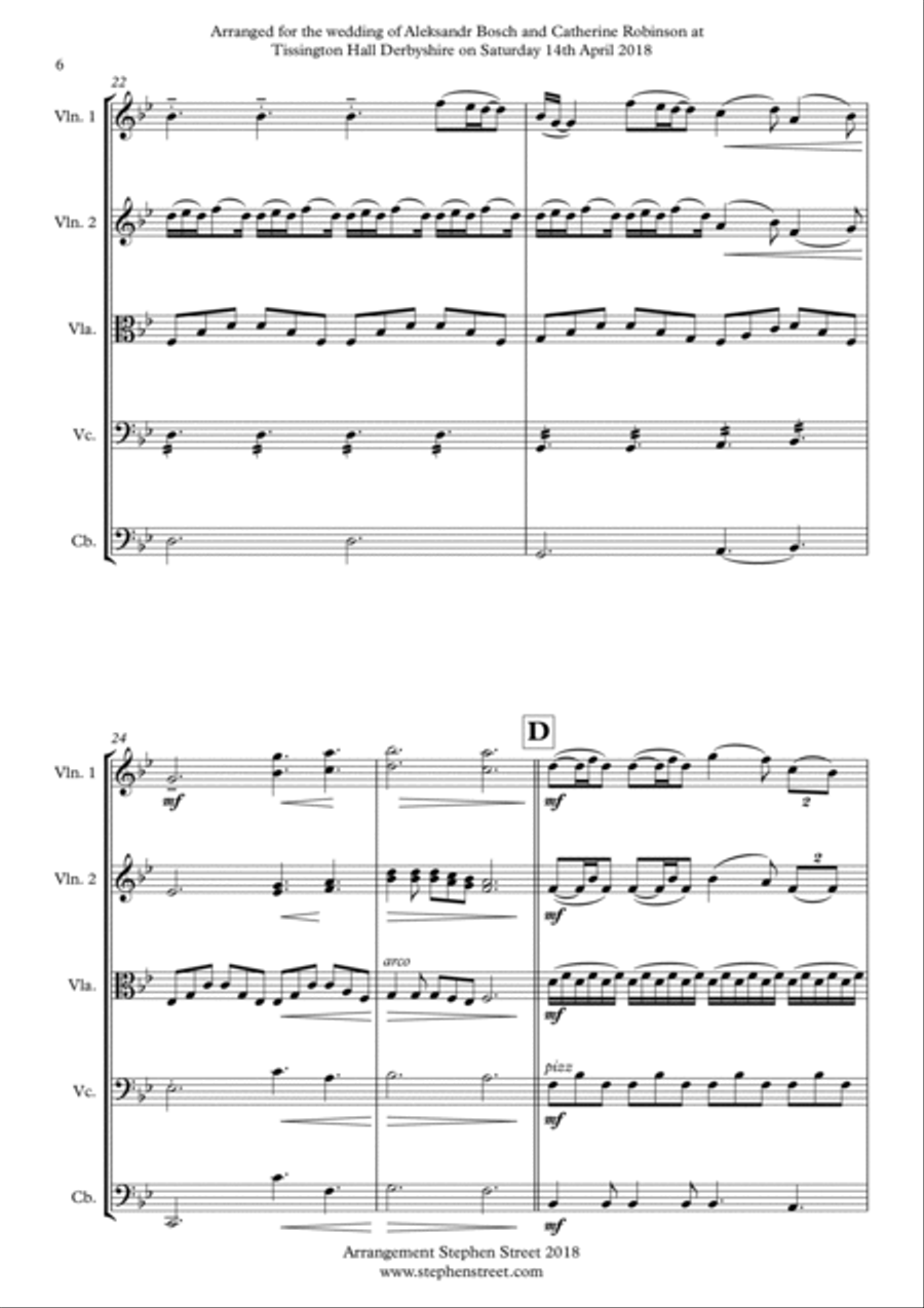 A Thousand Years String Quintet scores gallery preview page 6