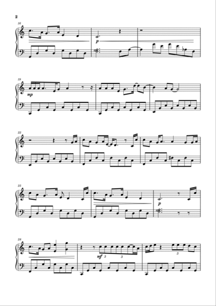 Pluto Projector Piano Solo scores gallery preview page 2