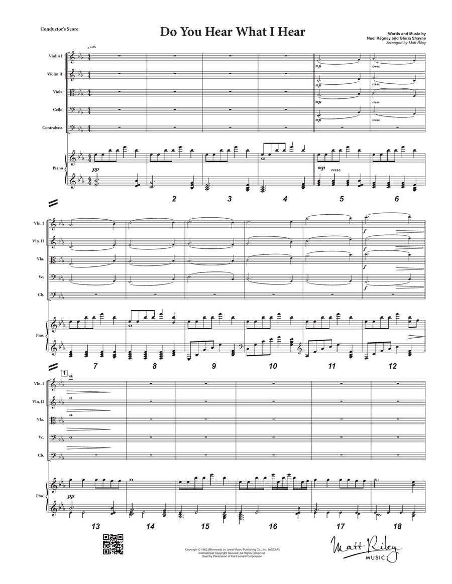 Do You Hear What I Hear Small Ensemble scores gallery preview page 1