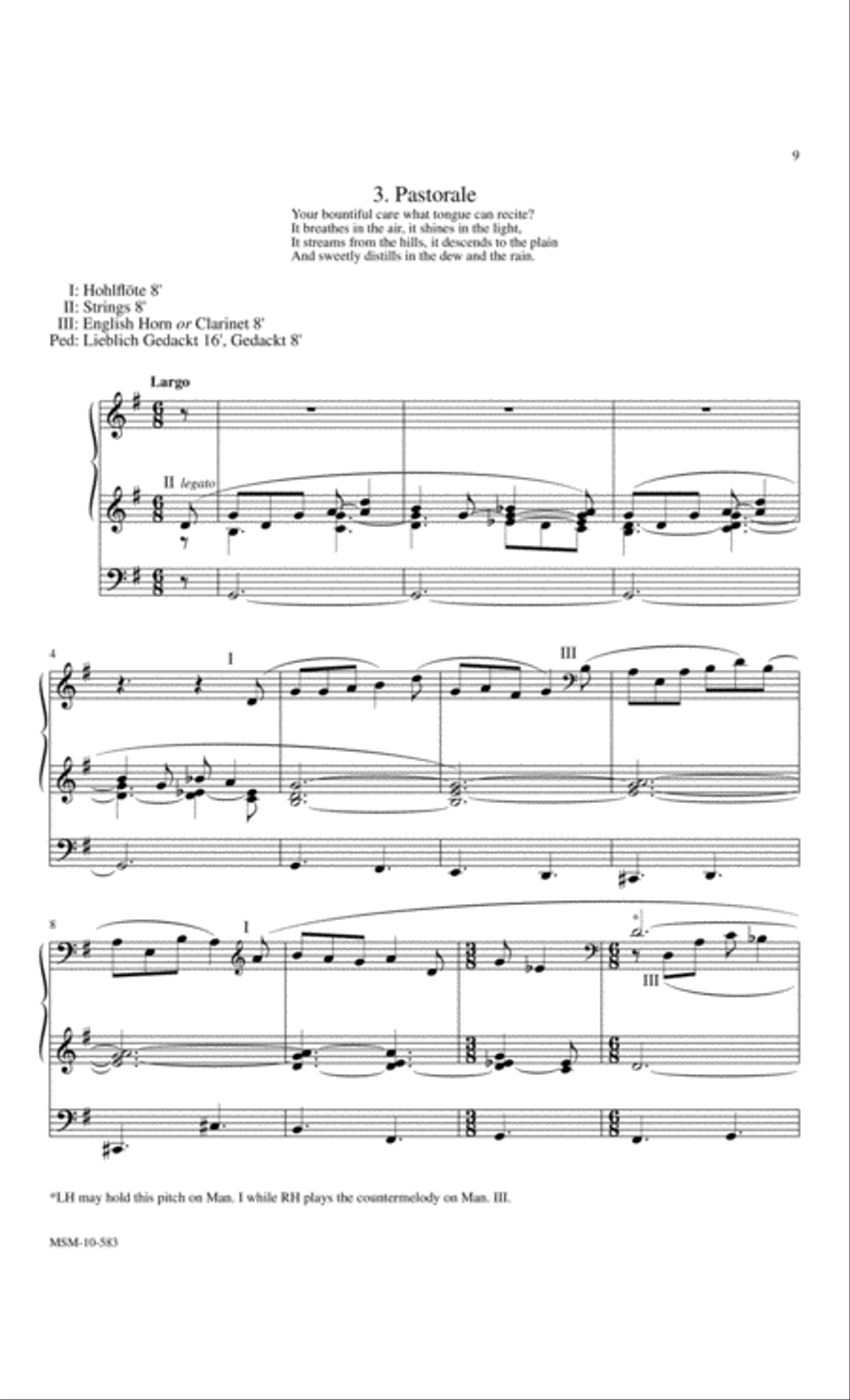 Oh, Worship the King Variations for Organ on Hanover Organ scores gallery preview page 5