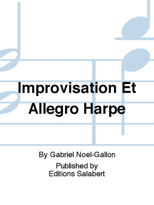 Improvisation Et Allegro Harpe