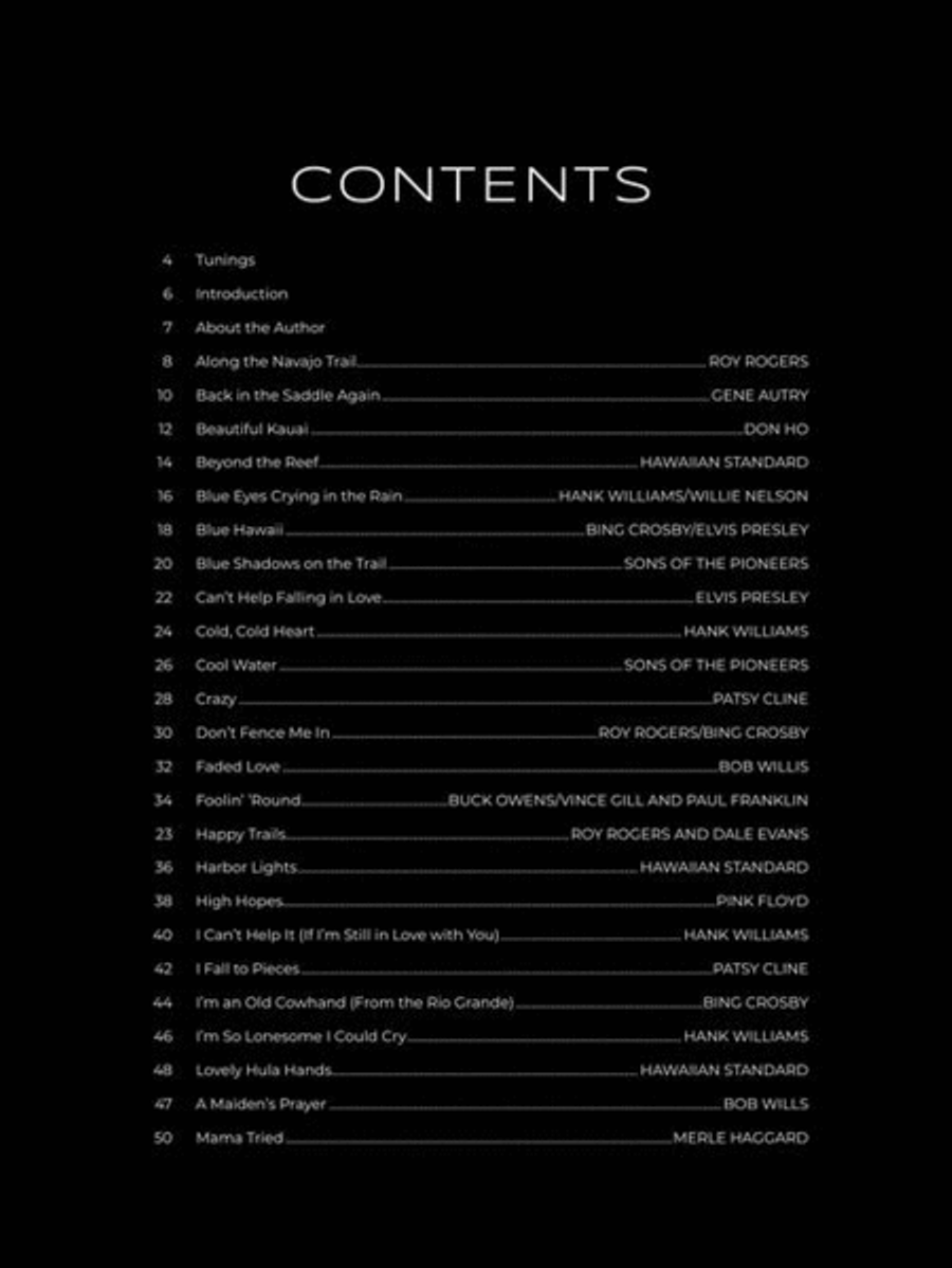 First 50 Songs You Should Play on Lap Steel Guitar Electric Guitar scores gallery preview page 3