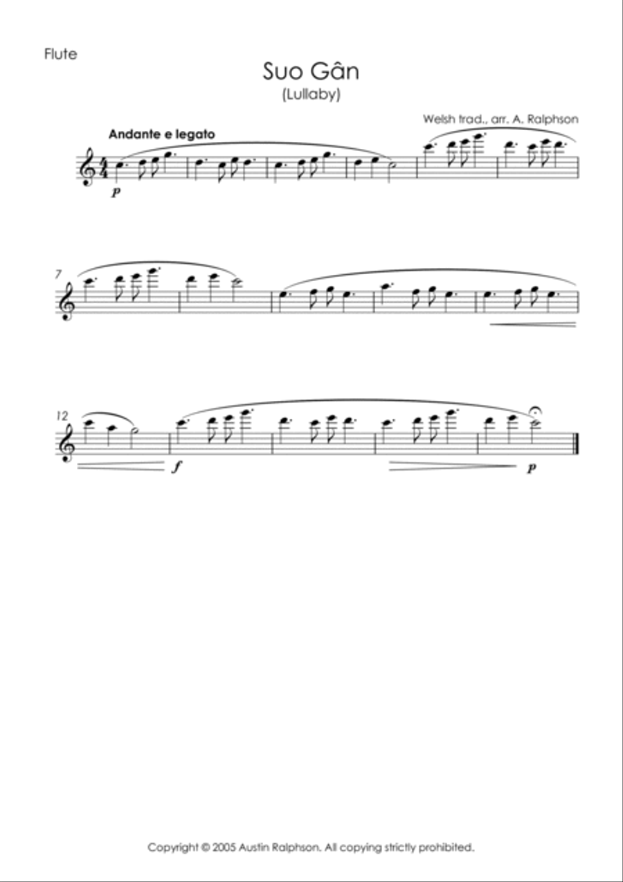 Suo Gan - wind quintet Woodwind Quintet scores gallery preview page 3