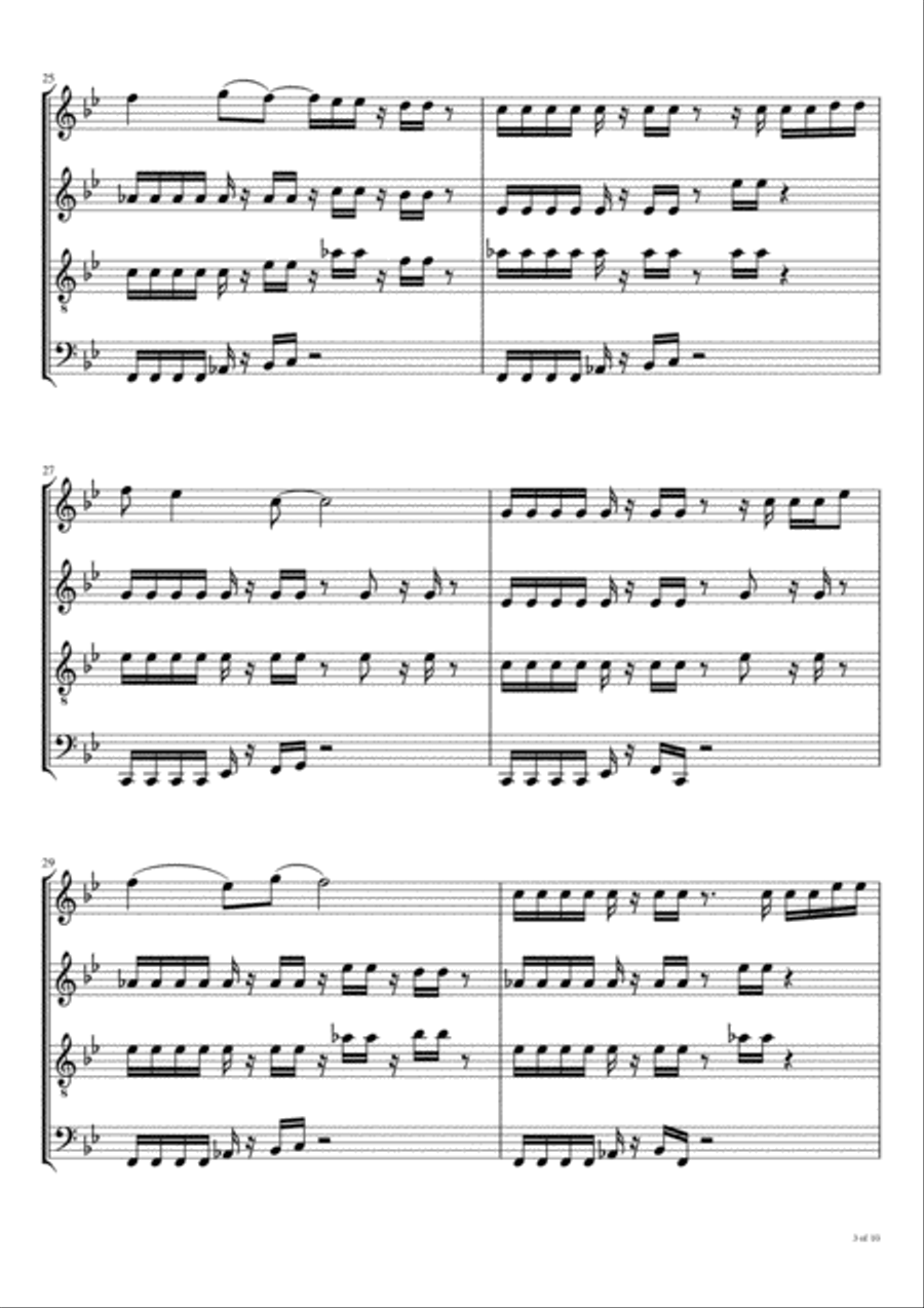 I Wouldn't Want To Be Like You Woodwind Quartet scores gallery preview page 4