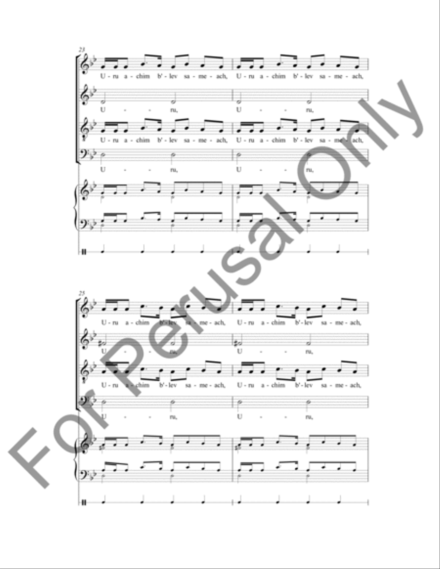 Have Nagila 4-Part scores gallery preview page 6