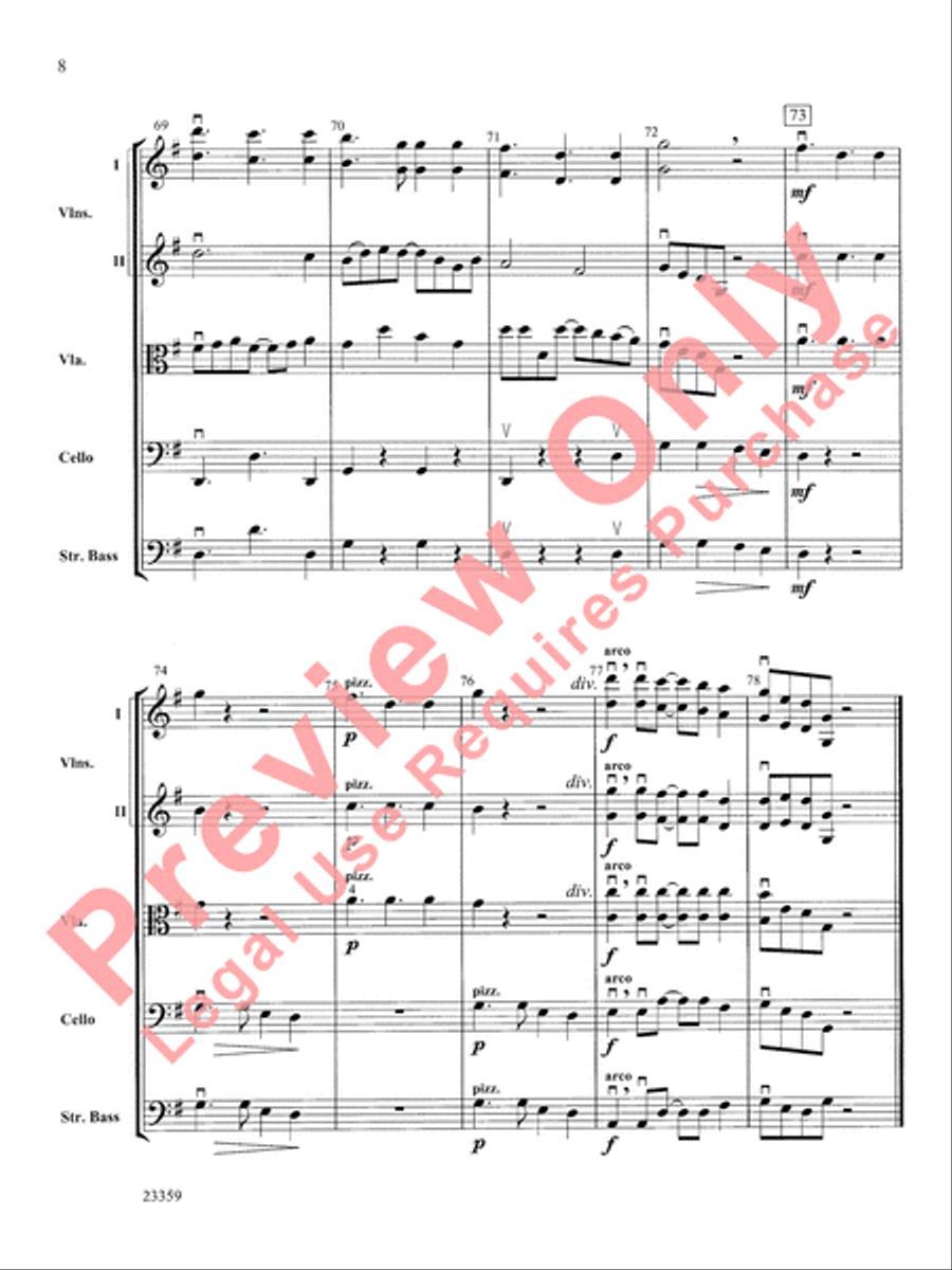 O Desayo O Desayo String Orchestra scores gallery preview page 9