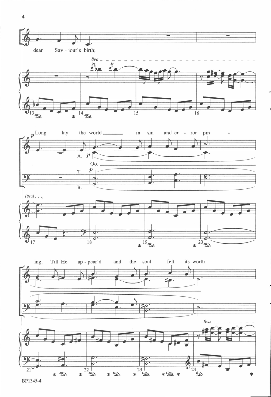 Carols of the Night 4-Part scores gallery preview page 4