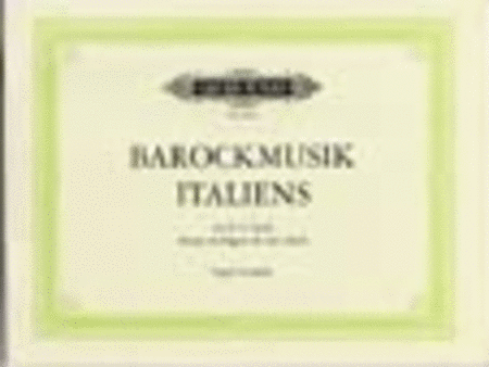 Italian Baroque Music  Sheet Music