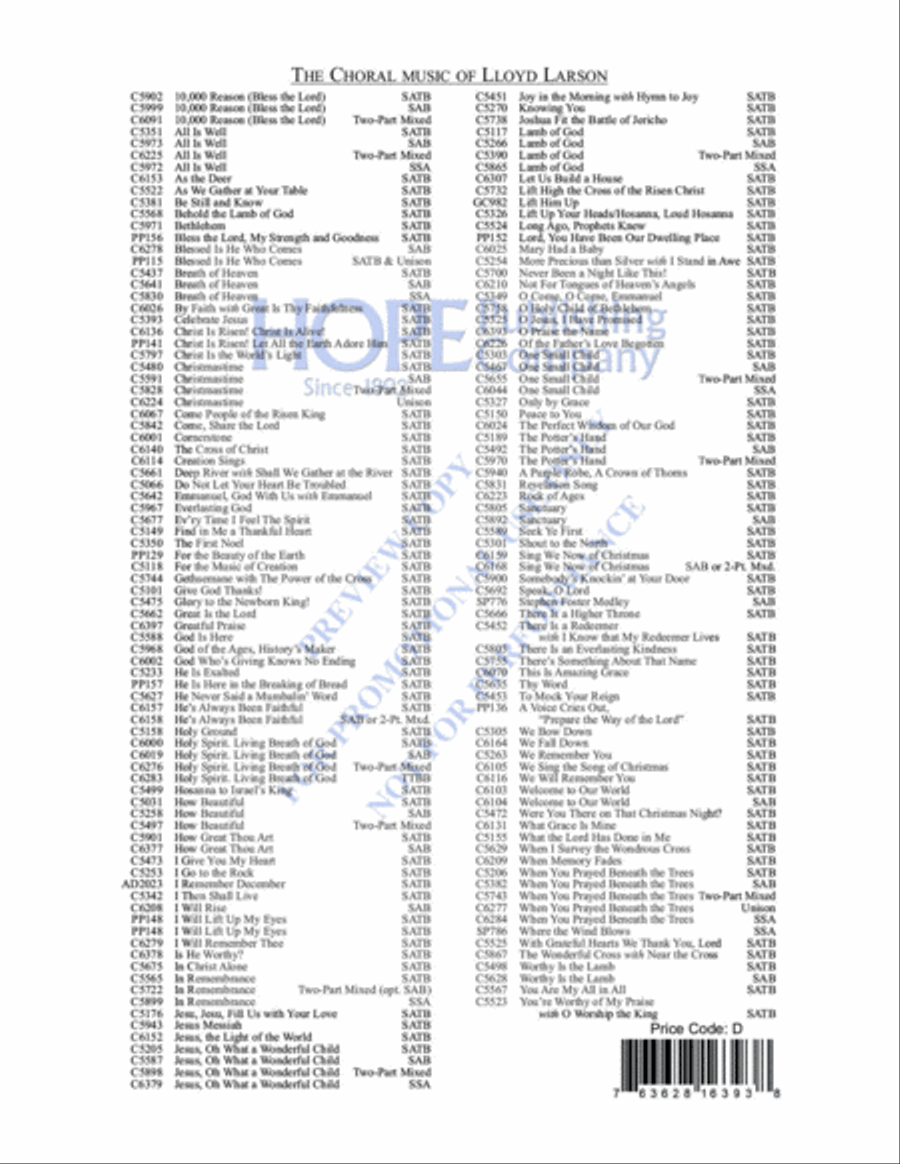 O Praise the Name (Anastasis) 4-Part scores gallery preview page 13