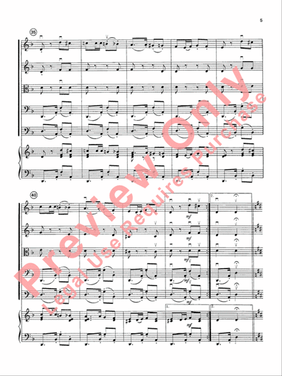 Carmen Suite String Orchestra scores gallery preview page 6