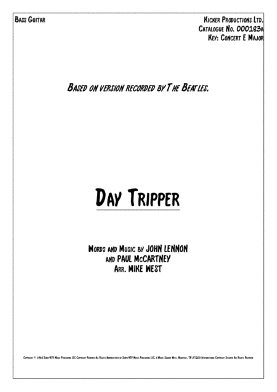 Day Tripper Small Ensemble scores gallery preview page 1
