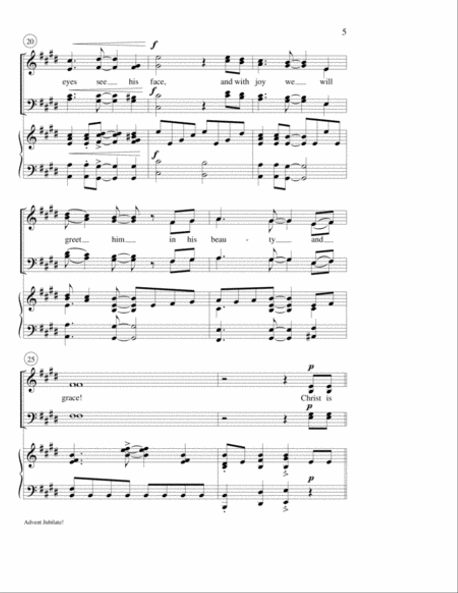 Advent Jubilate! Advent Jubilate! 4-Part scores gallery preview page 4