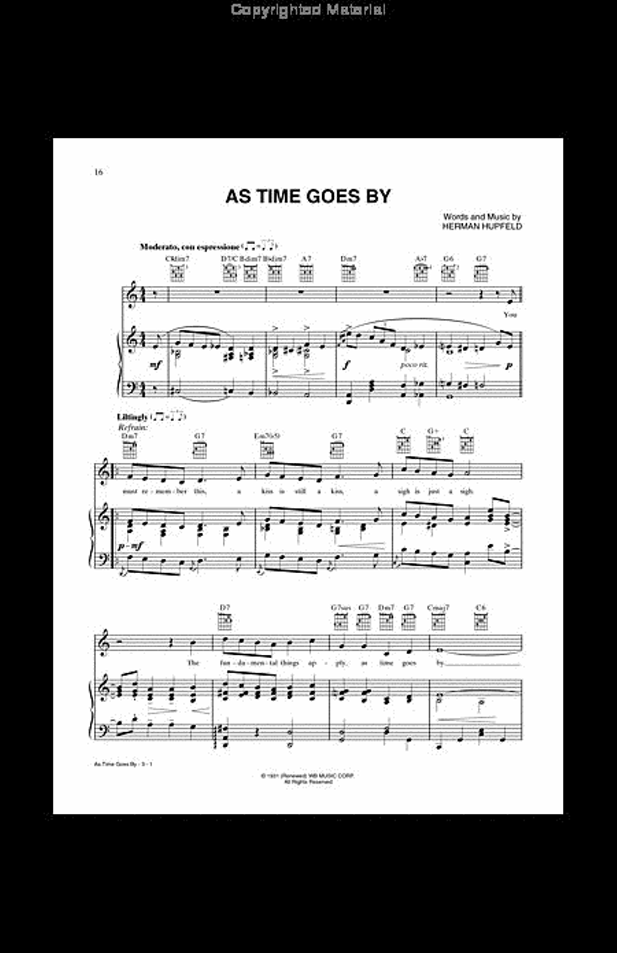 152 of the World's Most Beautiful Songs Piano, Vocal, Guitar scores gallery preview page 3