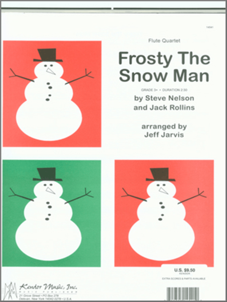 Frosty The Snow Man Flute Quartet scores gallery preview page 1