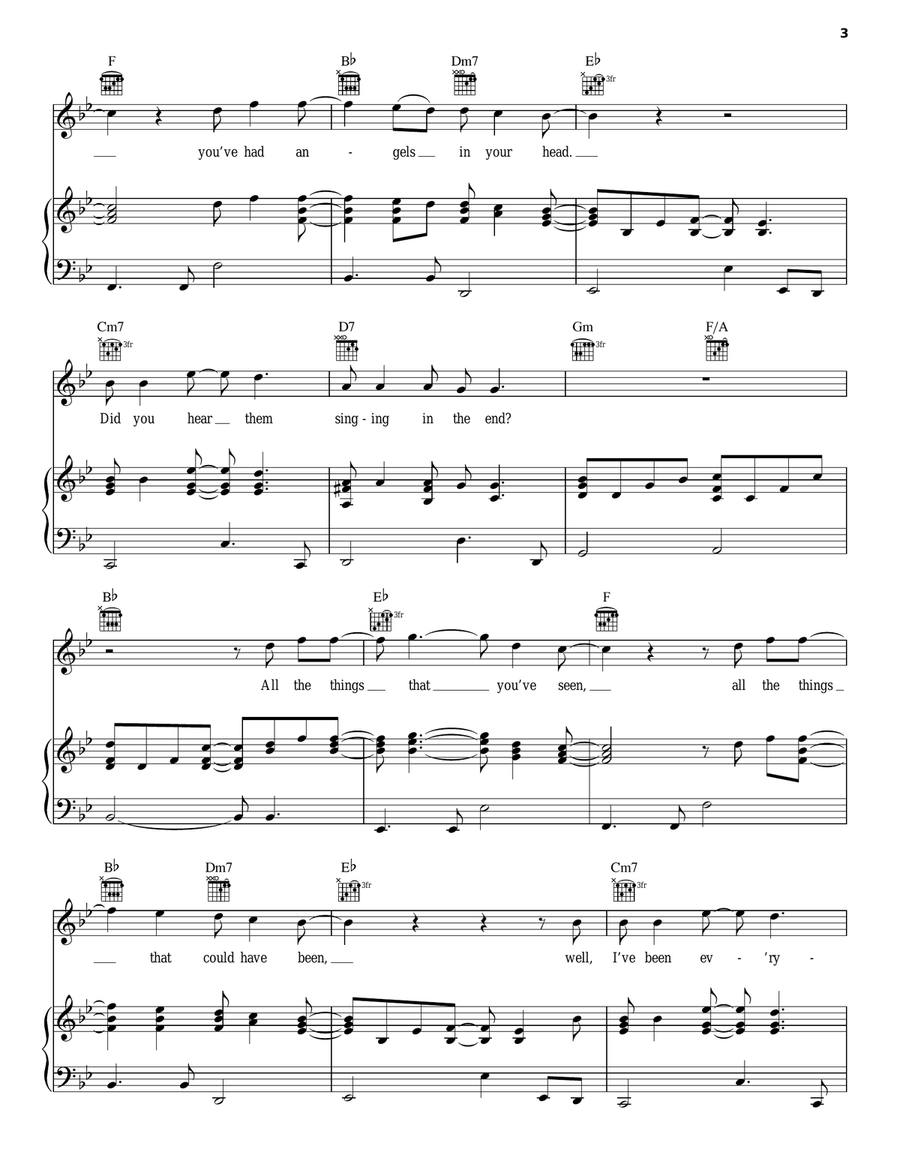 No Tears Piano, Vocal, Guitar scores gallery preview page 3