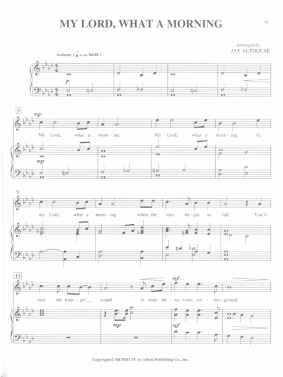 Spirituals for Solo Singers Medium-High Voice scores gallery preview page 3