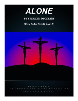 Book cover for Alone (for Man Solo & SAB)