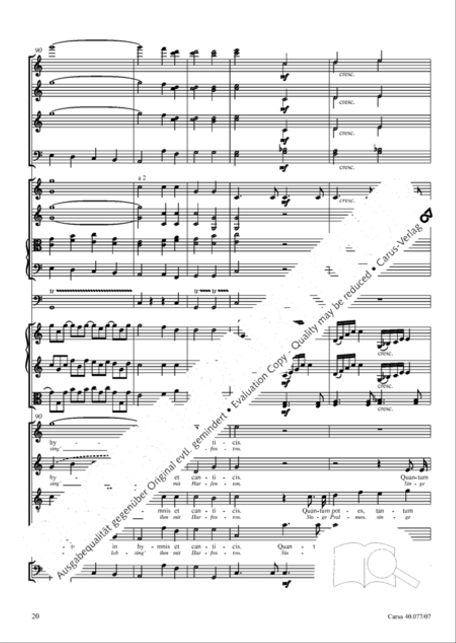 Lauda Sion 4-Part scores gallery preview page 33