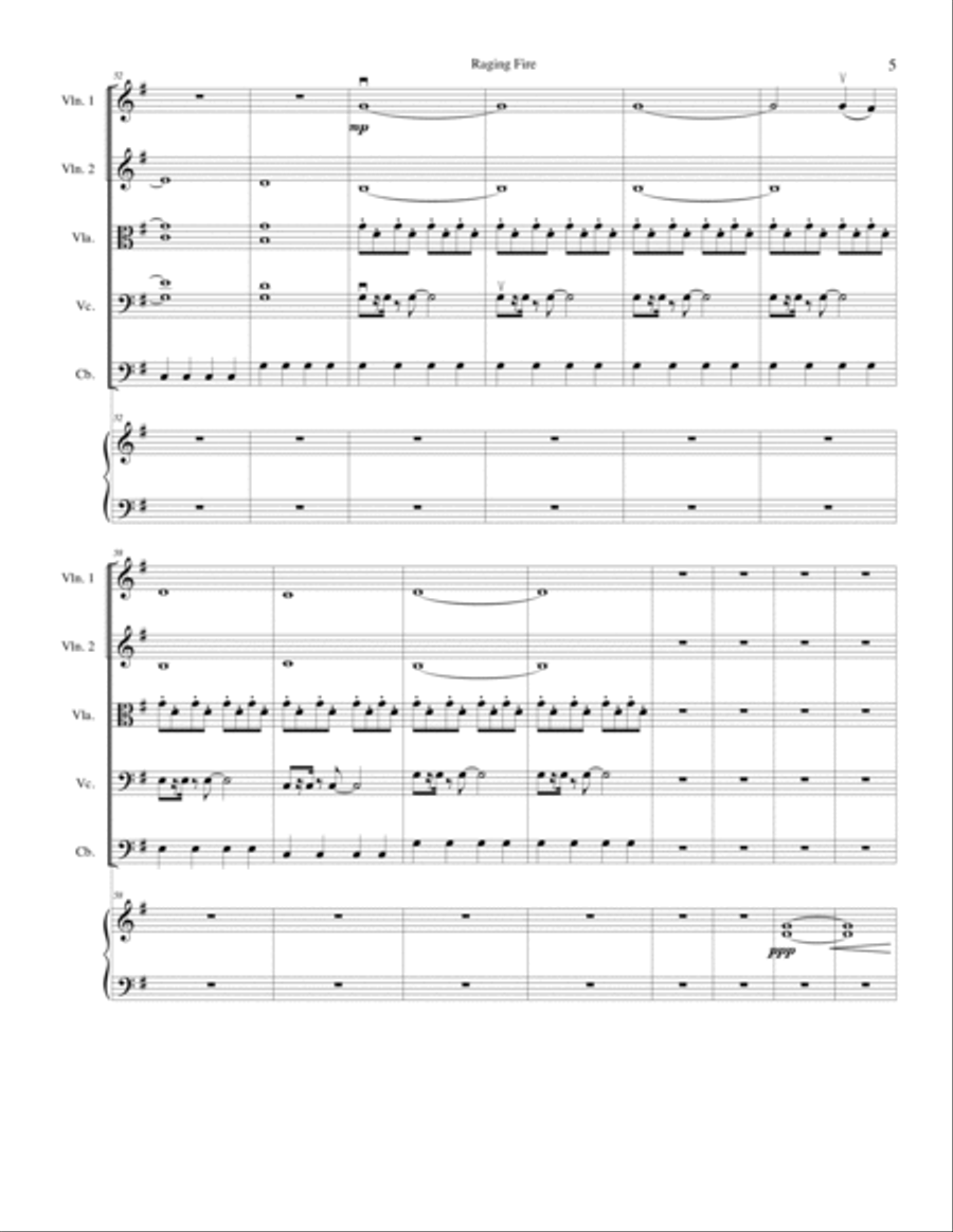 Raging Fire String Orchestra scores gallery preview page 6