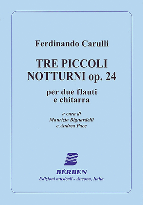 Book cover for Tre Piccoli Notturni Op. 24