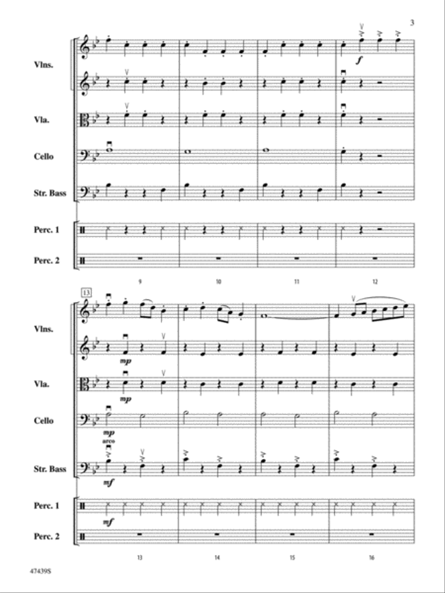 Sleigh Ride: Score String Orchestra scores gallery preview page 3