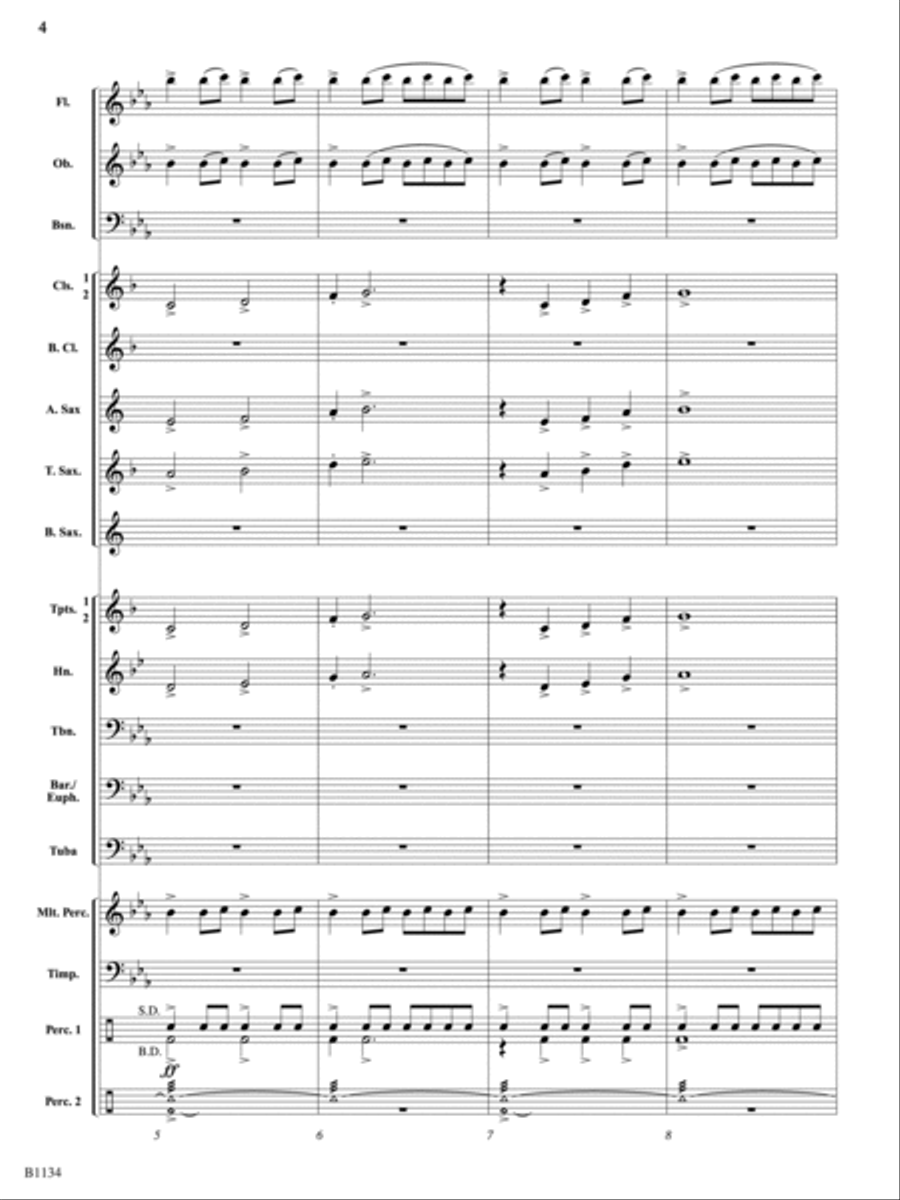 Dedicatum: Score Dedicatum: Score Concert Band scores gallery preview page 4