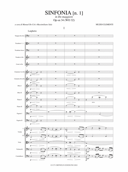 Sinfonia [No. 1] Op-sn 34 in C Major (WO 32)